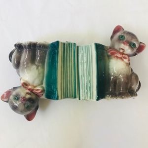 Vintage Nursery Kids Children Ceramic Planter Cat